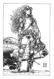 Arkadiusz Klimek - Planétoïde sans loi - Femmes travailleuses steampunk - Original Illustration