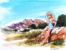 Dany - Colombe - Illustration originale