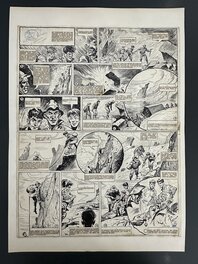 René Pellos - René Pellos Planche Originale "Kid Pêche" CIRCA 1950 - Comic Strip