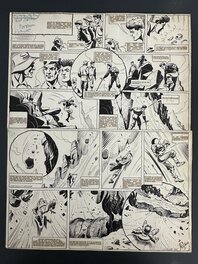 René Pellos - René Pellos Planche Originale "Kid Pêche" CIRCA 1950 - Comic Strip