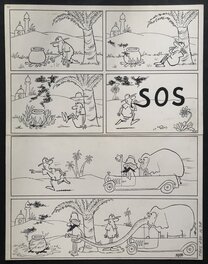 Bara - Max l’explorateur - Gag d’une planche pour le journal Tintin. - Comic Strip