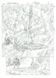 Duncan Fegredo - Hellboy Darkness Calls Book 4 page 3 Pencils - Planche originale