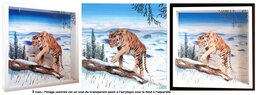 Marc Rouchairoles - Le tigre et la neige - Original art