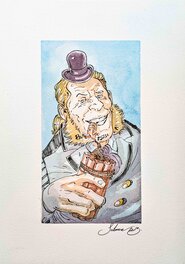 Paul Salomone - Knut Hoggaard - L'Homme qui n'aimait pas les Armes à Feu - Original Illustration