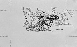 Pierre Seron - 1984 - Dessin du Journal de Spirou (4) - Illustration originale