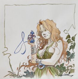 Régis Loisel - Pelisse et son fourreux - Illustration originale