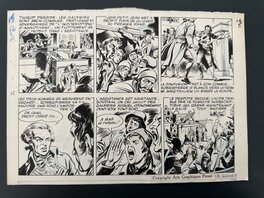 Planche Originale Noel Gloesner "Les Enfants de la Tourmente" page 12 Mireille 1956