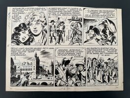 Noël Gloesner - Planche Originale Noel Gloesner "Les Enfants de la Tourmente" page 5 Mireille 1956 - Comic Strip