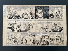 Planche Originale Vittorio Cossio "Bolide Fantôme" parution Gavroche N°37 1940