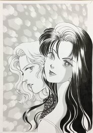 Hiromi Sasahara - Original cover int manga by Hiromi Sasahara ( Takumi Ryo ) 1996 - Illustration originale