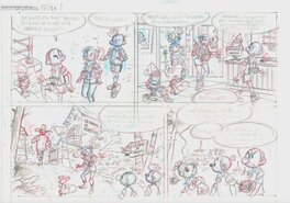 Charel Cambré - SPIROU ET LE LOUP-GAROU - Planche originale