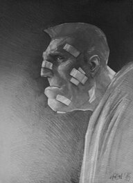 Gedeon - Tribute to Sin City - Marv - Planche originale