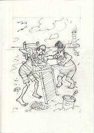Gerd Van Loock - Jommeke: Kwak en Boemel - Planche originale