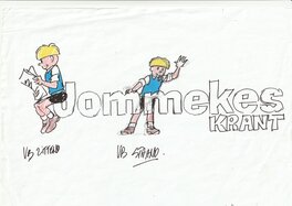 Gerd Van Loock - Logo Jommekeskrant - Planche originale