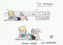 Gerd Van Loock - Logo Jommekeskrant - Planche originale