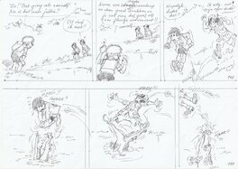 Edwin Wouters - Jommeke 306: Rubberman - Planche originale