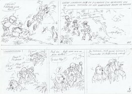Edwin Wouters - Jommeke 306: Rubberman - Planche originale