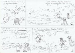 Edwin Wouters - Jommeke 306: Rubberman - Planche originale