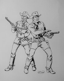 Jean-Yves Mitton - Tex Willer & Kit Carson - Original Illustration