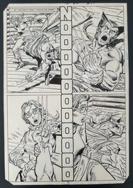 Sal Buscema - Sal Buscema Planche Originale "Alpha Flight 33" page 19 WOLVERINE 27X39.5 cm 1983 - Planche originale