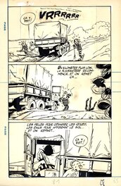Maurice Tillieux - Tillieux : Gil Jourdan, Gag de Poche n° 53 planche 85 - Planche originale