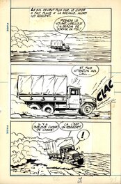 Maurice Tillieux - Tillieux : Gil Jourdan, Gag de Poche n° 53 planche 91 - Planche originale
