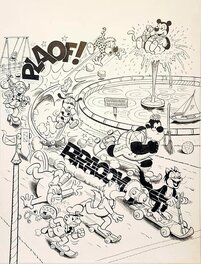 Patrice Croci - Croci, illustration jeux Hercule, 1980. - Original Illustration