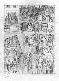 Paolo Grella - Paolo Grella, planche originale crayonnée, "Pompéi, Assa". - Comic Strip