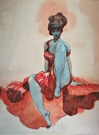 Yannick Corboz - Blue - Illustration originale