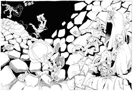 Andrzej Łaski - Jakub Wędrowycz - "Było nie fikać" - Page 8 et 9 - Planche originale