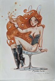 Ood Serrière - Bunny Playboy - Illustration originale