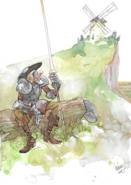 Yoann - Don Quichotte - Illustration originale
