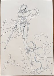 Jérôme Alquié - Dessin original Albator - Comic Strip