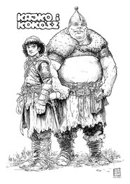 Arkadiusz Klimek - Kayko et Kokosh / Kajko i Kokosz - Illustration originale