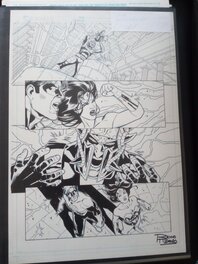 Bruno Redondo - Planche originale JLA wonder woman green lantern / bruno redondo - Comic Strip