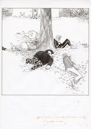 David Prudhomme - L'oisiveraie - illustration originale de couverture - Original Cover