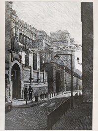 Jean-Claude Götting - Gotting - Rue des Minimes - Original Illustration