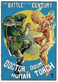 Doctor Doom VS Human Torch