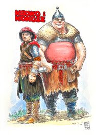 Arkadiusz Klimek - Kayko et Kokosh / Kajko i Kokosz - colour - Illustration originale