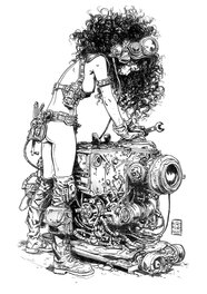 Planétoïde sans loi  - Femmes travailleuses steampunk
