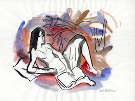 Charles Berberian - Dessiner en concert – dessin 44 - Illustration originale