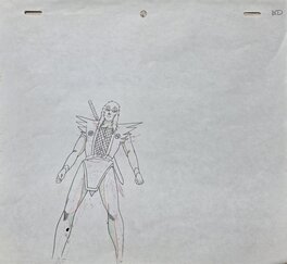 Buichi Terasawa - Genga of Karasu Tengu Kabuto - Original Illustration