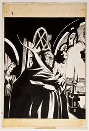 Gene Colan - Tomb of DRACULA #47 title splash page - Planche originale