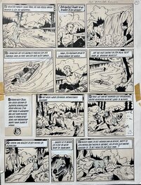 Karel Verschuere - Bessy 9 Het gevaarlijke konvooi - originele pagina - Planche originale
