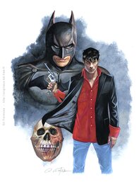 Gil Formosa - DYLAN DOG & BATMAN - Illustration originale