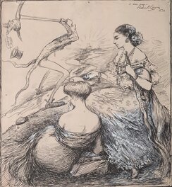 Robert Lewison - Scandale de Panama - Original Illustration