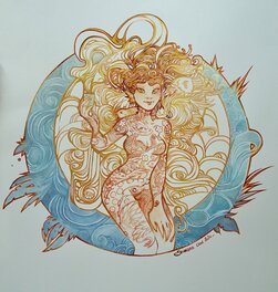 Ood Serrière - Volutes - Illustration originale