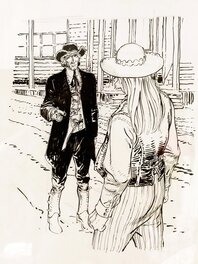 François Boucq - Illustration original Bouncer - Illustration originale