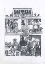 Eugenio Sicomoro - Les Deux Coeurs de l'Égypte, tome 1. La barque de milliers d'années, planche 42 - Planche originale