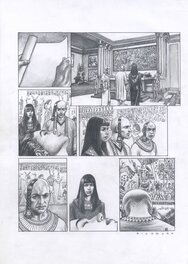 Eugenio Sicomoro - Les Deux Coeurs de l'Égypte, tome 1, planche 41 - Planche originale